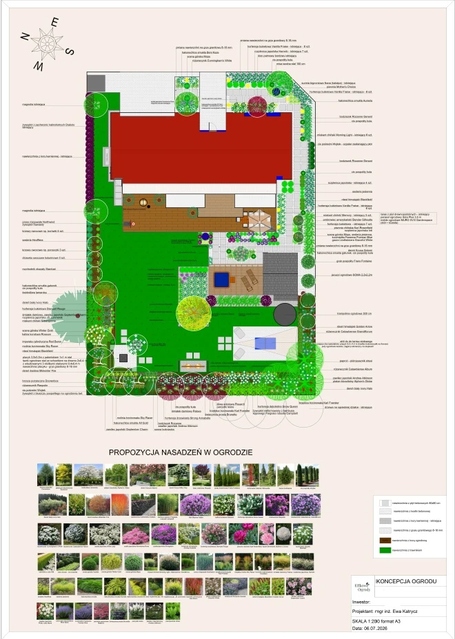 Koncepcja ogrodu - przykład 04